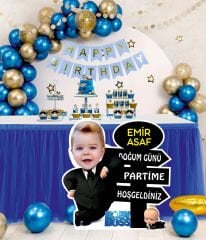 Patron Bebek Doğum Günü Ayaklı pano 70 cm