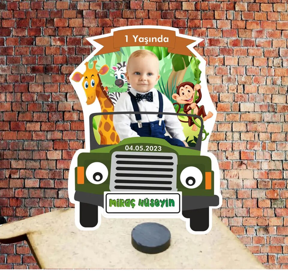 Safari Arabalı Magnet -20 Adet